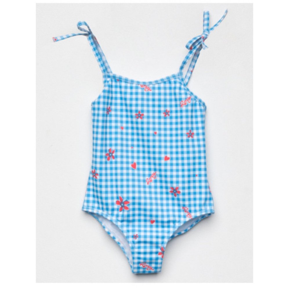 ROXY Girls Vichy Paradise One Piece Swimsuit sz 6